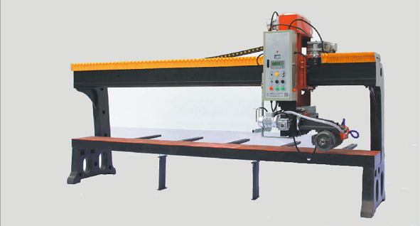 Bridge type grinding and profiling machine